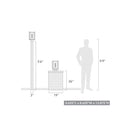 Golden Lighting 6071-OPST NB-CLR 1 Light Outdoor Post Light - Crescent Harbor