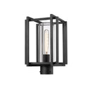 Golden Lighting 6071-OPST NB-CLR 1 Light Outdoor Post Light - Crescent Harbor