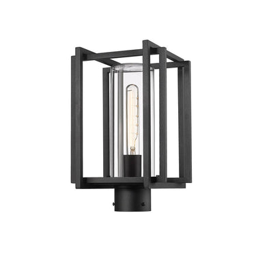 Golden Lighting 6071-OPST NB-CLR 1 Light Outdoor Post Light - Crescent Harbor