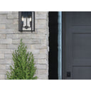 Golden Lighting 6071-OWM NB-CLR Tribeca Medium Outdoor Wall Sconce in Natural Black - Crescent Harbor