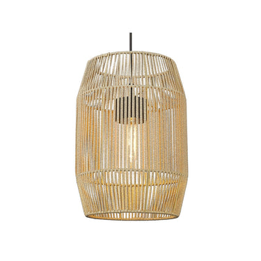 Golden Lighting 6073-O1P NB-BCW 1 Light Outdoor Pendant - Crescent Harbor