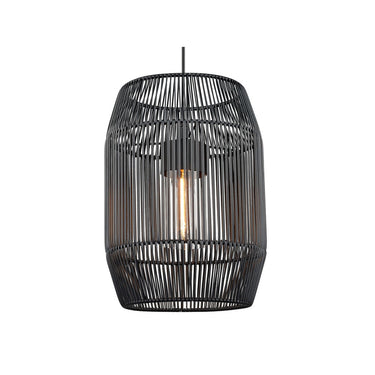 Golden Lighting 6073-O1P NB-BCW 1 Light Outdoor Pendant - Crescent Harbor