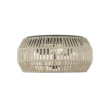 Golden Lighting 6073-OFM NB-SS Flush Mount - Outdoor - Crescent Harbor