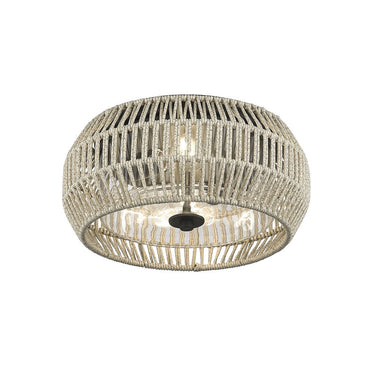 Golden Lighting 6073-OFM NB-SS Flush Mount - Outdoor - Crescent Harbor
