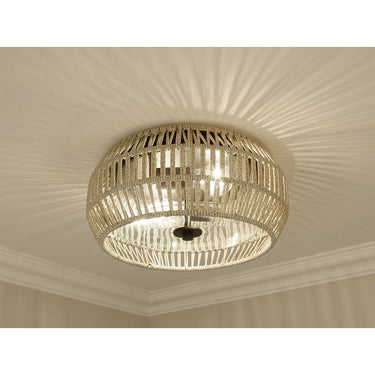 Golden Lighting 6073-OFM NB-SS Flush Mount - Outdoor - Crescent Harbor