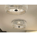 Golden Lighting 6073-OFM NB-SS Flush Mount - Outdoor - Crescent Harbor