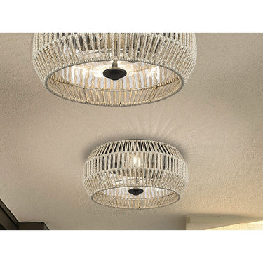 Golden Lighting 6073-OFM NB-SS Flush Mount - Outdoor - Crescent Harbor