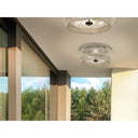 Golden Lighting 6073-OFM NB-SS Flush Mount - Outdoor - Crescent Harbor