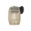 Golden Lighting 6073-OWM NB-SS Large Wall Sconce - Outdoor - Crescent Harbor