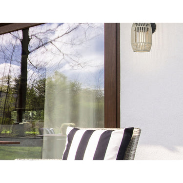 Golden Lighting 6073-OWM NB-SS Large Wall Sconce - Outdoor - Crescent Harbor