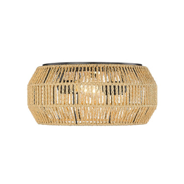 Golden Lighting 6076-FM WHT-WR 2-Light Flush Mount - Crescent Harbor
