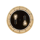 Golden Lighting 6076-FM WHT-WR 2-Light Flush Mount - Crescent Harbor