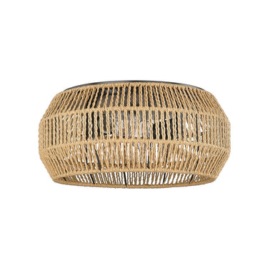Golden Lighting 6076-FM WHT-WR 2-Light Flush Mount - Crescent Harbor