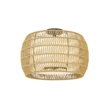 Golden Lighting 6805-4SF BLK-MBR 4 Light Semi-flush - Crescent Harbor