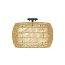 Golden Lighting 6805-4SF BLK-MBR 4 Light Semi-flush - Crescent Harbor