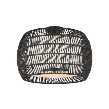 Golden Lighting 6805-4SF BLK-MBR 4 Light Semi-flush - Crescent Harbor