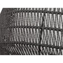 Golden Lighting 6805-6 BLK-NR Everly 6 Light Chandelier in Matte Black with Natural Rattan - Crescent Harbor