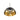 Golden Lighting 6928-3P AB-BLK Aldrich 3 Light Pendant in Aged Brass with Matte Black - Crescent Harbor