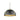 Golden Lighting 6928-3P AB-BLK Aldrich 3 Light Pendant in Aged Brass with Matte Black - Crescent Harbor