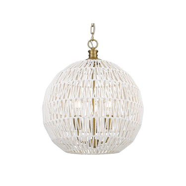 Golden Lighting 6933-3P Florence 3 Light Pendant - Crescent Harbor