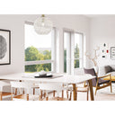 Golden Lighting 6933-M BLK-NR Florence Medium Pendant in Matte Black with Natural Raphia Rope - Crescent Harbor