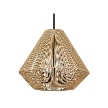 Golden Lighting 6937-4P BLK Valentina 4 Light Pendant in Matte Black - Crescent Harbor