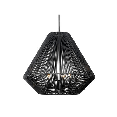 Golden Lighting 6937-O3P NB-MBW 3-Light Outdoor Pendant - Crescent Harbor
