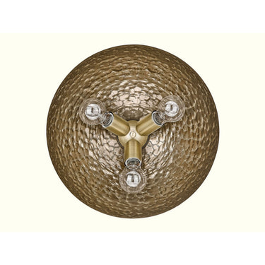 Golden Lighting 6950-FM MBS 3-Light Flush Mount - Crescent Harbor