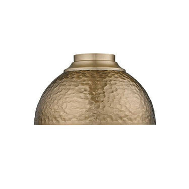 Golden Lighting 6950-FM MBS 3-Light Flush Mount - Crescent Harbor