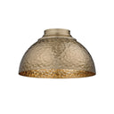 Golden Lighting 6950-FM MBS 3-Light Flush Mount - Crescent Harbor