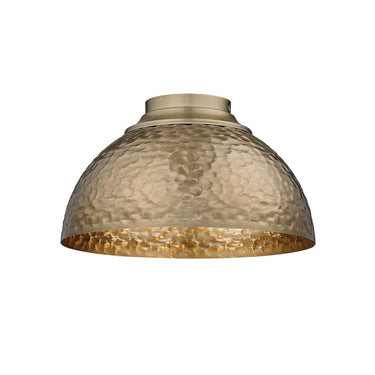 Golden Lighting 6950-FM MBS 3-Light Flush Mount - Crescent Harbor