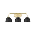 Golden Lighting 6956-BA3 Zoey 3 Light Bath Vanity - Crescent Harbor