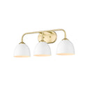 Golden Lighting 6956-BA3 Zoey 3 Light Bath Vanity - Crescent Harbor