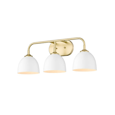 Golden Lighting 6956-BA3 Zoey 3 Light Bath Vanity - Crescent Harbor
