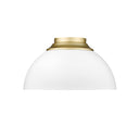 Golden Lighting 6956-FM Zoey Flush Mount - Crescent Harbor