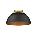 Golden Lighting 6956-FM Zoey Flush Mount - Crescent Harbor