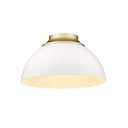 Golden Lighting 6956-FM Zoey Flush Mount - Crescent Harbor