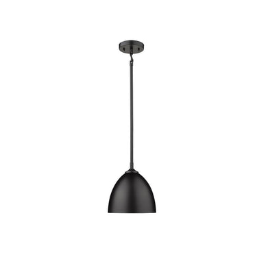 Golden Lighting 6956-S-BLK Zoey Small Pendant in Matte Black Shade - Crescent Harbor