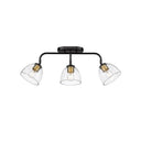 Golden Lighting 6958-3SF Roxie 3 Light Semi-Flush - Crescent Harbor