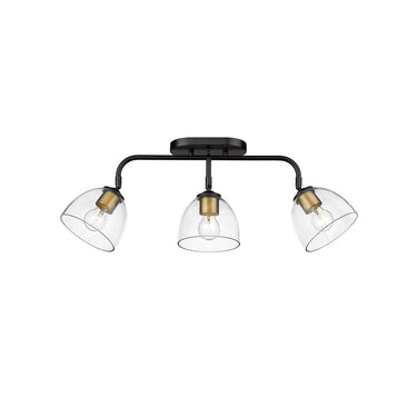Golden Lighting 6958-3SF Roxie 3 Light Semi-Flush - Crescent Harbor