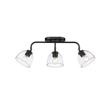 Golden Lighting 6958-3SF Roxie 3 Light Semi-Flush - Crescent Harbor
