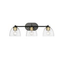 Golden Lighting 6958-3SF Roxie 3 Light Semi-Flush - Crescent Harbor