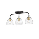 Golden Lighting 6958-3SF Roxie 3 Light Semi-Flush - Crescent Harbor