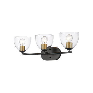 Golden Lighting 6958-BA3 Roxie 3 Light Bath Vanity - Crescent Harbor