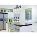 Golden Lighting 7011-LP-CLR Winslett Linear Pendant in Ribbed Clear Glass - Crescent Harbor
