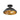 Golden Lighting 7312-SF Bartlett Semi-Flush in Black Patina Shade - Crescent Harbor