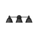 Golden Lighting 7313-BA3 BLK 3-Light Bath Fixture - Crescent Harbor