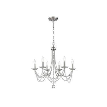 Golden Lighting 7644-6 Mirabella 6 Light Chandelier - Crescent Harbor