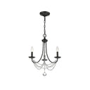 Golden Lighting 7644-M3 Mirabella 3 Light Mini Chandelier - Crescent Harbor