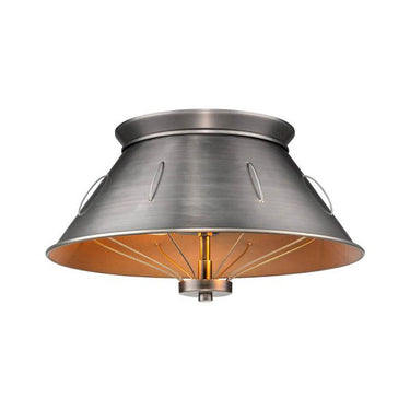 Golden Lighting 7917-FM AS Flush Mount - Crescent Harbor